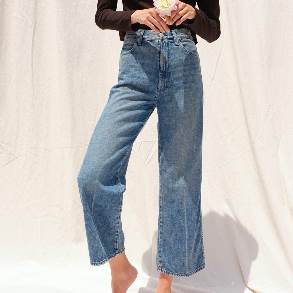 AMO DENIM Ava Crop - Indigo